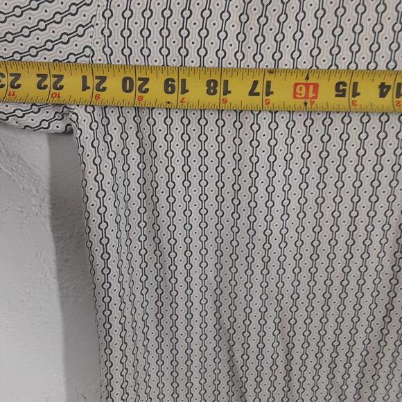 Island Republic Adult Mens M Silk Blend Hawaiin Geometric Short Sleeve Shirt - Picture 7 of 8